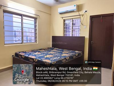 Bedroom Image of 1330 Sq.ft 3 BHK Apartment / Flat for rent in Srijan Green Field City Classic Premium, Maheshtala Kolkata for Rs. 20000