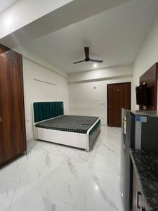 Bedroom Image of 380 Sq.ft 1 RK Builder Floor for rent in Sector 52 Gurgaon for Rs. 18000