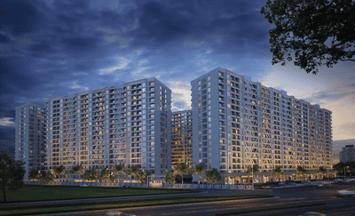 Image of 995 Sq.ft 2 BHK Apartment / Flat for sale in K Shire Wing A B C D, Punawale, Pune for Rs. 8900000