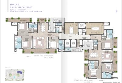 Image of 2650 Sq.ft 3.5 BHK Apartment / Flat for sale in Gomti Nagar, Lucknow for Rs. 24400000