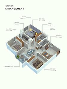 Image of 1400 Sq.ft 3 BHK Apartment / Flat for sale in Surekha Niwas, Rudrapur, Bhubaneswar for Rs. 7500000