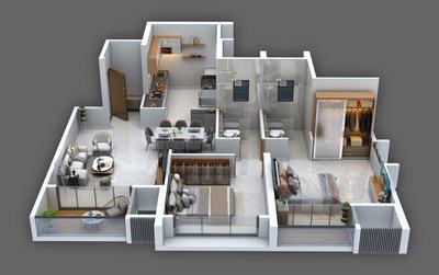 Image of 1296 Sq.ft 2 BHK Apartment / Flat for sale in AVINEA, Hadapsar, Pune for Rs. 11000000
