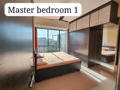 Bedroom Image of 1000 Sq.ft 3 BHK Apartment / Flat for rent in Pramukh Signature, Bhaijipura Gandhinagar for Rs. 31000