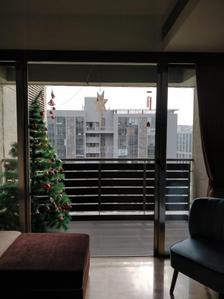 Balcony Image of 2163 Sq.ft 4 BHK Apartment / Flat for rent in Goyal Riviera Blues, Prahlad Nagar Ahmedabad for Rs. 130000