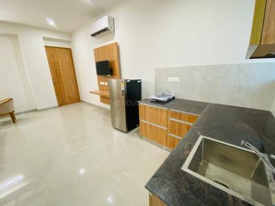 Kitchen Image of 680 Sq.ft 1 RK Builder Floor for rent in Sector 53 Gurgaon for Rs. 25000