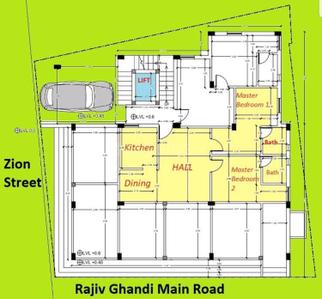 Image of 850 Sq.ft 2 BHK Independent House for rent in Pattabiram, Chennai for Rs. 13000