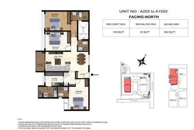 Image of 2601 Sq.ft 4 BHK Apartment / Flat for sale in TVS Emerald Luxor, Anna Nagar, Chennai for Rs. 44400000