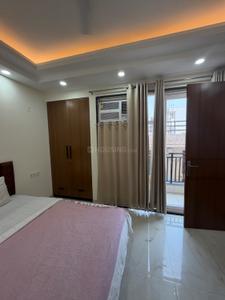Bedroom Image of 1300 Sq.ft 1 BHK Builder Floor for rent in Sector 55 Gurgaon for Rs. 40000