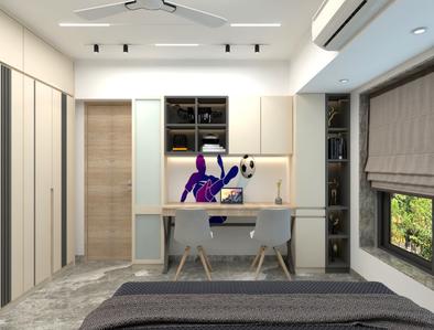 Bedroom Image of 2200 Sq.ft 4 BHK Apartment / Flat for sale in Bhumiraj Hermitage, Sanpada Navi Mumbai for Rs. 55000000
