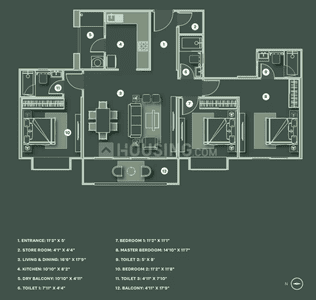 Image of 3475 Sq.ft 4 BHK Apartment / Flat for sale in The Reserve, Mundhwa, Pune for Rs. 52500000