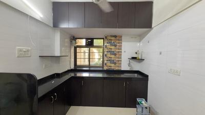 Kitchen Image of 550 Sq.ft 1 BHK Apartment / Flat for rent in Malad West Mumbai for Rs. 38000