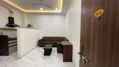 Living Room Image of 650 Sq.ft 1 BHK Apartment / Flat for rent in Mahalakshmi Nagar Indore for Rs. 21000