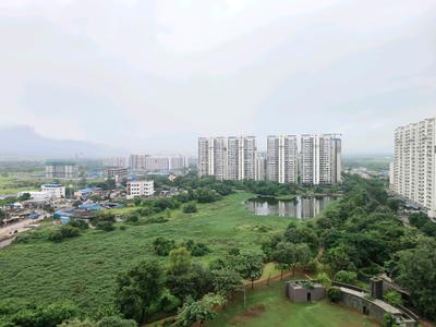 Bedroom Two Image of 950 Sq.ft 2 BHK Apartment / Flat for rent in Lodha Lakeshore Greens, Palava Phase 2 Thane for Rs. 14000
