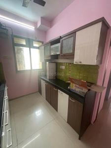 Kitchen Image of 650 Sq.ft 1 BHK Apartment / Flat for rent in Ochana Pride Park CHSL, Thane West Thane for Rs. 30000