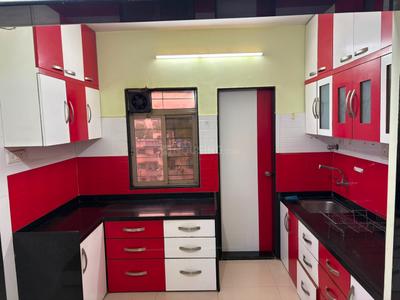 Kitchen Image of 650 Sq.ft 1 BHK Apartment / Flat for rent in Landmark Garden, Kalyani Nagar Pune for Rs. 40000
