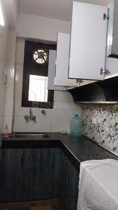 Kitchen Image of 700 Sq.ft 1 BHK Builder Floor for rent in Arjun Nagar New Delhi for Rs. 32000