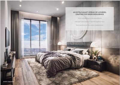 Bedroom Image of 1600 Sq.ft 3 BHK Apartment / Flat for sale in Peninsula Celestia Spaces, Parel Mumbai for Rs. 66000000