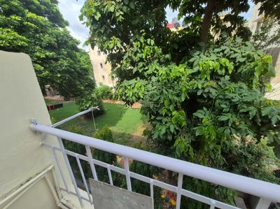 Balcony Image of 1000 Sq.ft 3 BHK Apartment / Flat for rent in Sheikh Sarai New Delhi for Rs. 65000