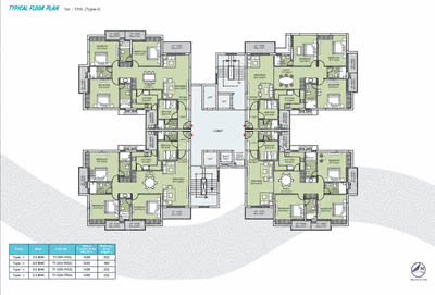 Image of 2750 Sq.ft 3.5 BHK Apartment / Flat for sale in Shuvam Meadows, Patia, Bhubaneswar for Rs. 26800000