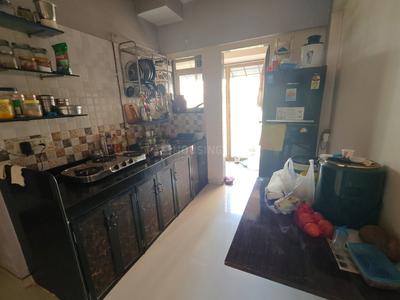 Kitchen Image of 700 Sq.ft 1 BHK Apartment / Flat for rent in Cosmos Orchid, Kasarvadavali Thane for Rs. 22000