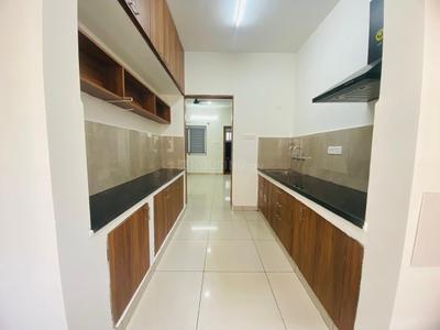 Kitchen Image of 1200 Sq.ft 2 BHK Builder Floor for rent in Murugeshpalya Bengaluru for Rs. 46000