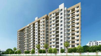 Image of 1402 Sq.ft 3 BHK Apartment / Flat for sale in Elysian Eden Spaces, Kiwale, Pune for Rs. 8950000