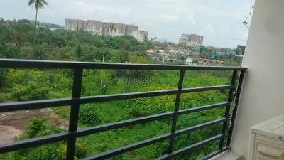 Balcony Image of 1500 Sq.ft 4 BHK Apartment / Flat for rent in Associated Erectors Green Residenza 3, Rajarhat Kolkata for Rs. 28000