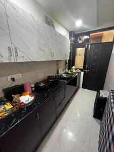 Kitchen Image of 450 Sq.ft 1 BHK Builder Floor for rent in Pitampura New Delhi for Rs. 20000