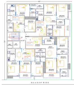 Image of 1129 Sq.ft 3 BHK Apartment / Flat for sale in Paharia, Varanasi for Rs. 6800000