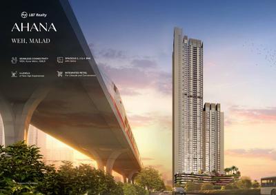 Image of 1045 Sq.ft 2 BHK Apartment / Flat for sale in L And T Ahana Tower A, Malad East, Mumbai for Rs. 31400000