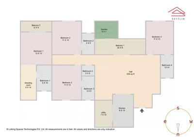 Image of 2481 Sq.ft 4 BHK Apartment / Flat for sale in Sobha Neopolis Phase 2 W 12 And 13 by Sobha Limited, Panathur, Bengaluru for Rs. 41900000