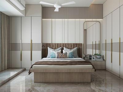 Bedroom Image of 783 Sq.ft 2 BHK Apartment / Flat for sale in Hrub Bayline Residences, Mahim Mumbai for Rs. 36000000