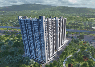 Image of 600 Sq.ft 1 BHK Apartment / Flat for sale in Vihang Marina, Thane West, Thane for Rs. 4989999