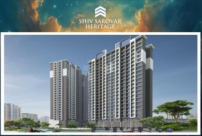 Image of 600 Sq.ft 1 BHK Apartment / Flat for sale in Sai Shrushti Shiv Sarovar Heritage, Shilphata, Thane for Rs. 3695000