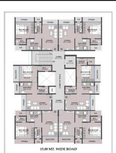 Image of 685 Sq.ft 1 BHK Apartment / Flat for sale in Rishikesh Home, Pushpak Nagar, Navi Mumbai for Rs. 4600000