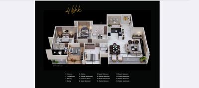Image of 2789 Sq.ft 4 BHK Apartment / Flat for sale in Manisha 64 Hills, Bavdhan, Pune for Rs. 26200000