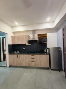 Kitchen Image of 1500 Sq.ft 1 BHK Builder Floor for rent in HUDA Plot Sector 42, Sushant Lok Phase 1 Gurgaon for Rs. 50000