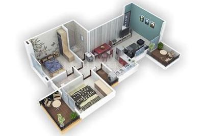 Image of 900 Sq.ft 2 BHK Apartment / Flat for sale in Mohisha The Skylark II, Ravet, Pune for Rs. 5780000