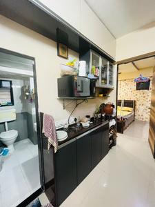 Kitchen Image of 510 Sq.ft 1 BHK Apartment / Flat for sale in Om Sai Agrima Apartment, Mulund East Mumbai for Rs. 9000000