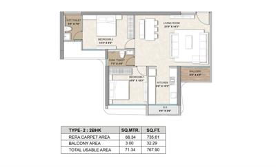 Image of 2710 Sq.ft 4 BHK Apartment / Flat for sale in Today Codename Citadel, Juinagar, Navi Mumbai for Rs. 43000000