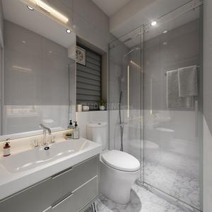 Bathroom Image of 1184 Sq.ft 2 BHK Apartment / Flat for sale in Adani Ten BKC, Bandra East Mumbai for Rs. 49900000