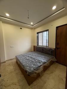 Bedroom Image of 1100 Sq.ft 2 BHK Builder Floor for rent in Mahalakshmi Nagar Indore for Rs. 24500