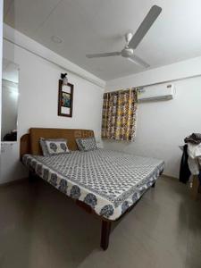 Bedroom Image of 850 Sq.ft 1 BHK Apartment / Flat for rent in LK Vrundavan Residency II, Sargasan Gandhinagar for Rs. 27000