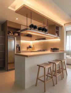Kitchen Image of 1380 Sq.ft 3 BHK Apartment / Flat for sale in Kumar Magnacity, Manjari Budruk Pune for Rs. 10000000