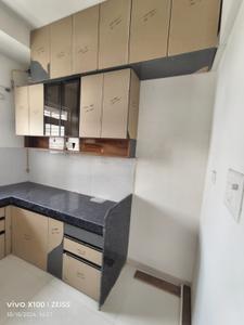 Kitchen Image of 650 Sq.ft 1 BHK Apartment / Flat for rent in Ashar Arize, Kalwa Thane for Rs. 30000