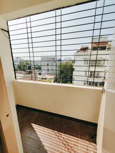 Balcony Image of 750 Sq.ft 1 BHK Builder Floor for rent in Murugeshpalya Bengaluru for Rs. 27000
