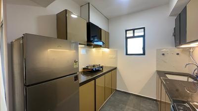 Kitchen Image of 580 Sq.ft 1 BHK Apartment / Flat for rent in Eroor Kochi for Rs. 32000