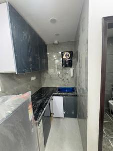 Kitchen Image of 485 Sq.ft 1 BHK Builder Floor for rent in Old Double Storey, Lajpat Nagar New Delhi for Rs. 25000