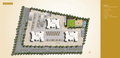 Image of 958 Sq.ft 2 BHK Apartment / Flat for sale in Pyramid Atlante, Tathawade, Pune for Rs. 5400000
