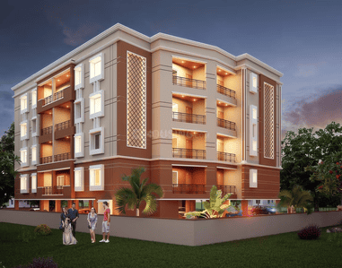 Image of 1224 Sq.ft 3 BHK Apartment / Flat for sale in Sri Krishna Residency, Nayapalli, Bhubaneswar for Rs. 12000000